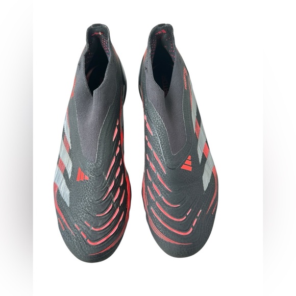 Adidas Predator Pro FT FG Junior Boys Soccer Cleats Black Red Size US 6/EU 38.5. - Picture 4 of 16